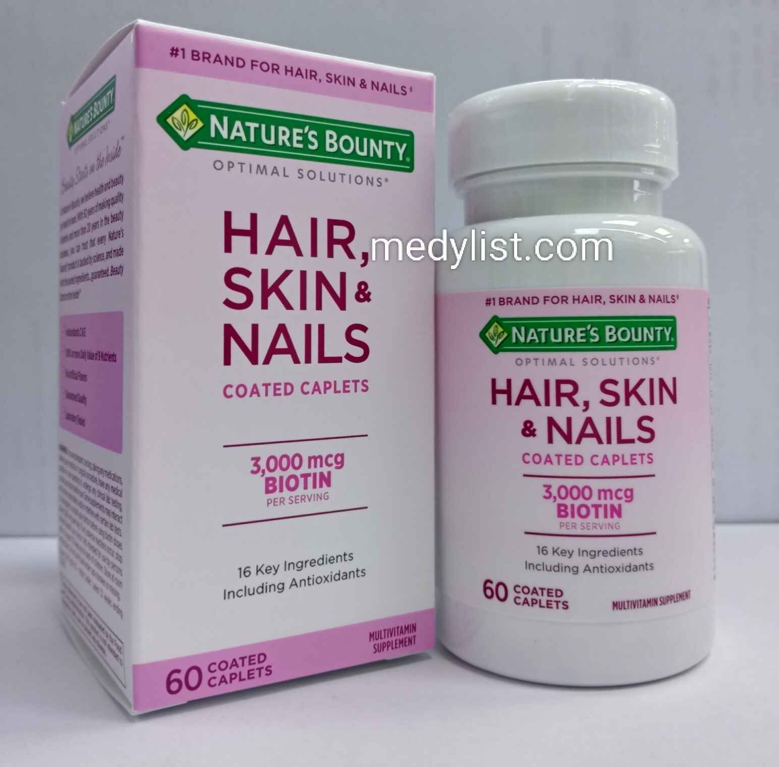 hair skin nails tablets (Natures Bounty)