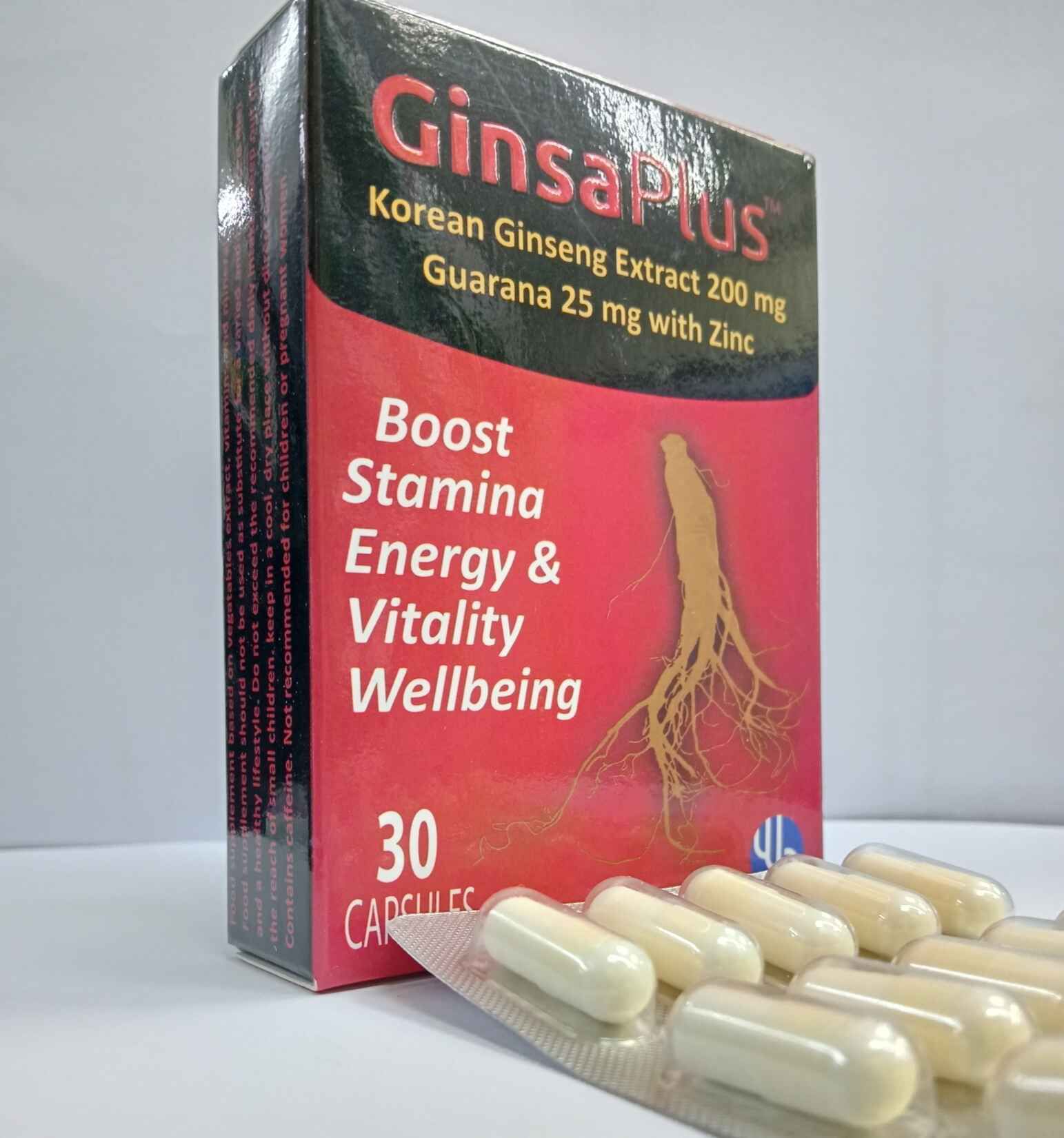GinsaPlus Capsules to Boost Stamina, Energy and Vitality
