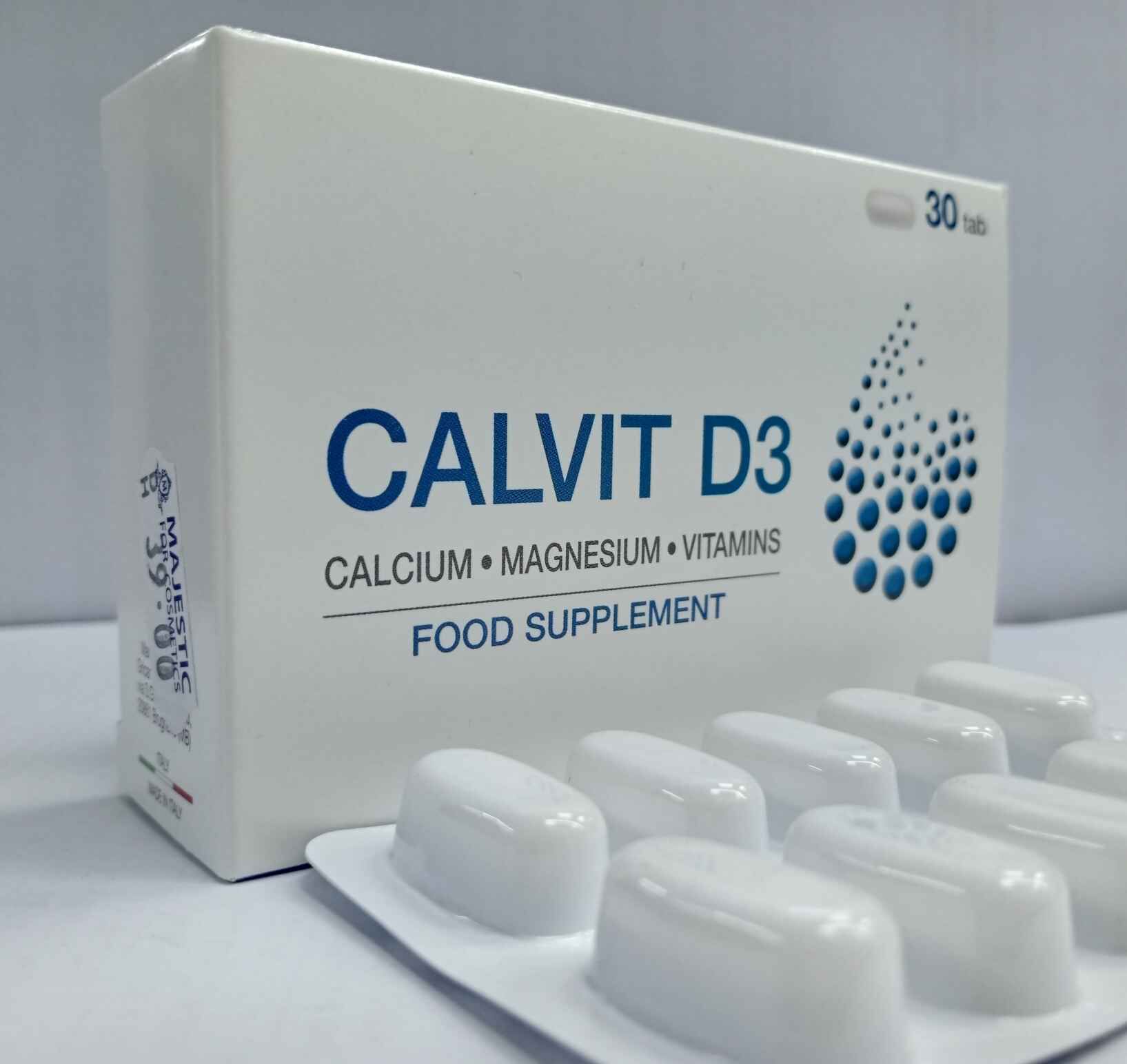 CALVIT D3 Tablets is a food supplement of calcium, magnesium and vitamins. Support general health and vitality.
