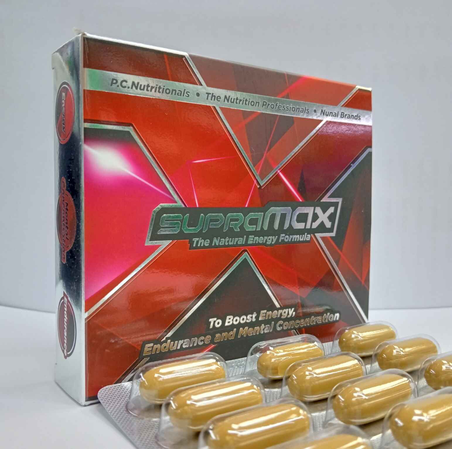 SupraMax Tablets (the natural energy formula to boost energy, endurance and mental concentration)