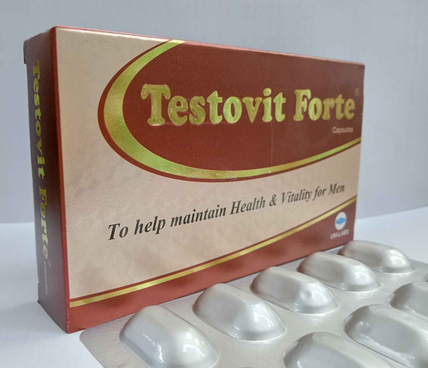 TESTOVIT FORTE CAPSULES : To help maintain Health & Vitality for Men.