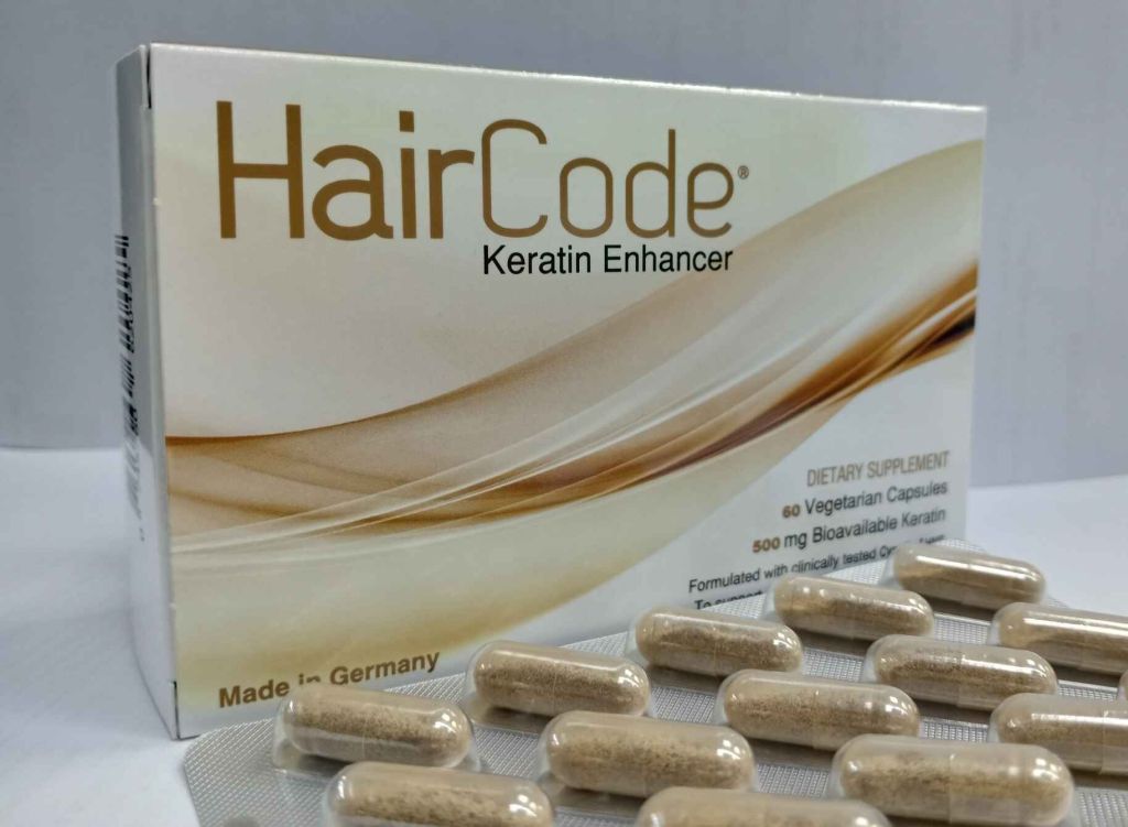 HairCode keratin enhancer capsules to maintain hair and nail&nbsp;growth.