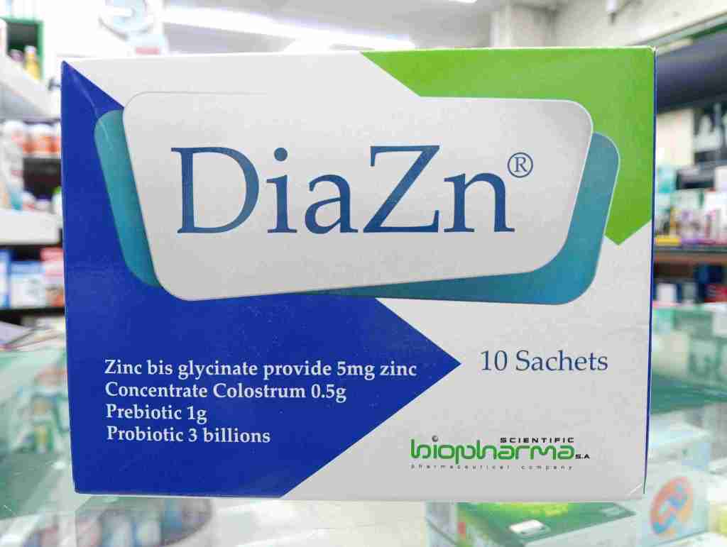 DiaZn probiotic Sachets contains 1 gm probiotics and 3 billion&nbsp;probiotics