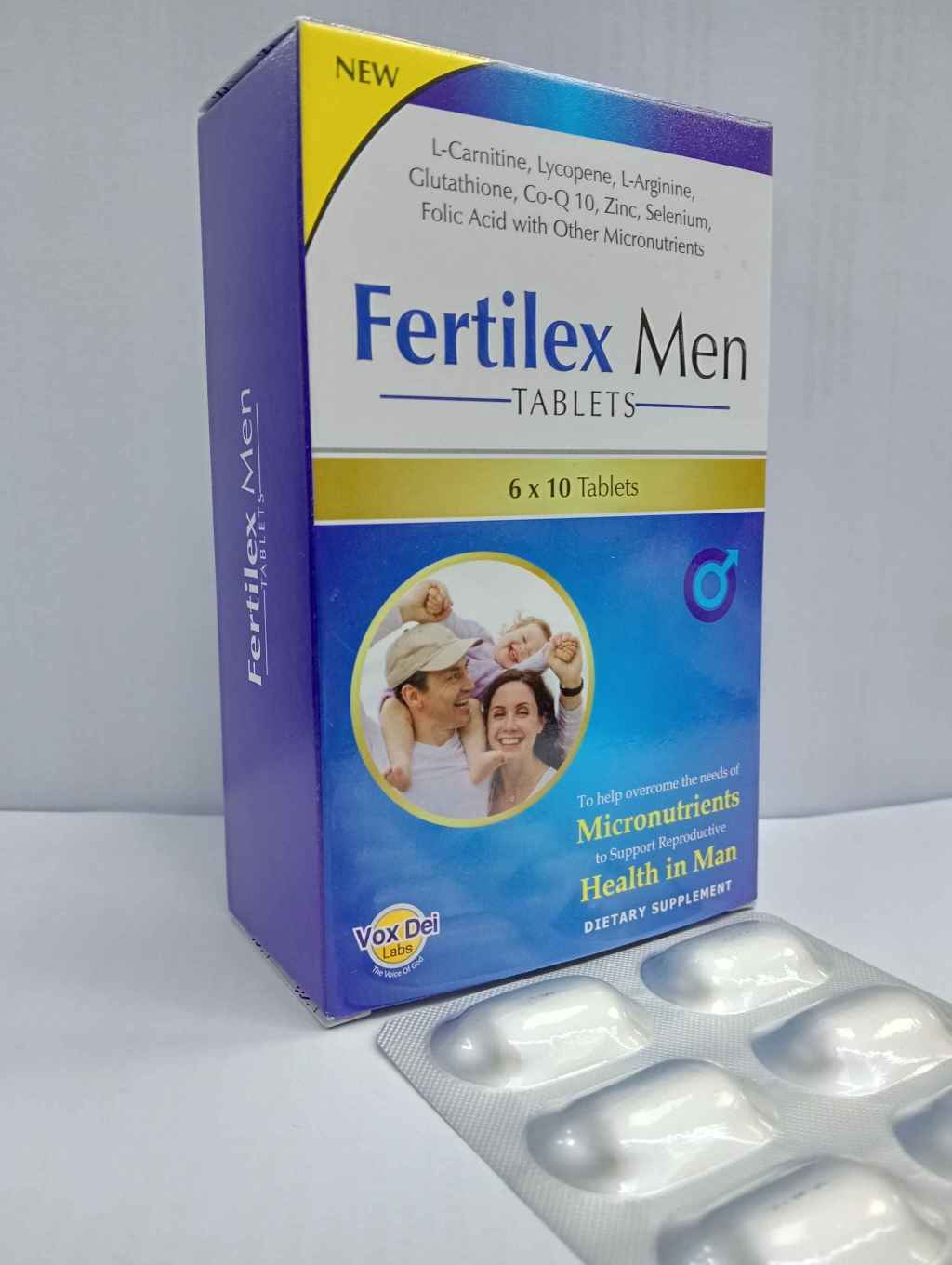 Fertilex-Men Tablets is a unique composition to support Males getting over infertility and ultimately achieve success for&nbsp;Fertility.