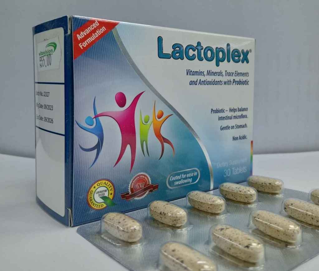Lactoplex Tablets: Vitamins, Minerals, Trace elements and antioxidants with&nbsp;probiotics