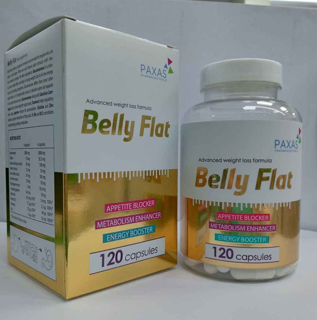 Belly Flat Capsules (A complete formula recommended for people who care about a slim figure. There are well known plant extracts with vitamins minerals&nbsp;complex)