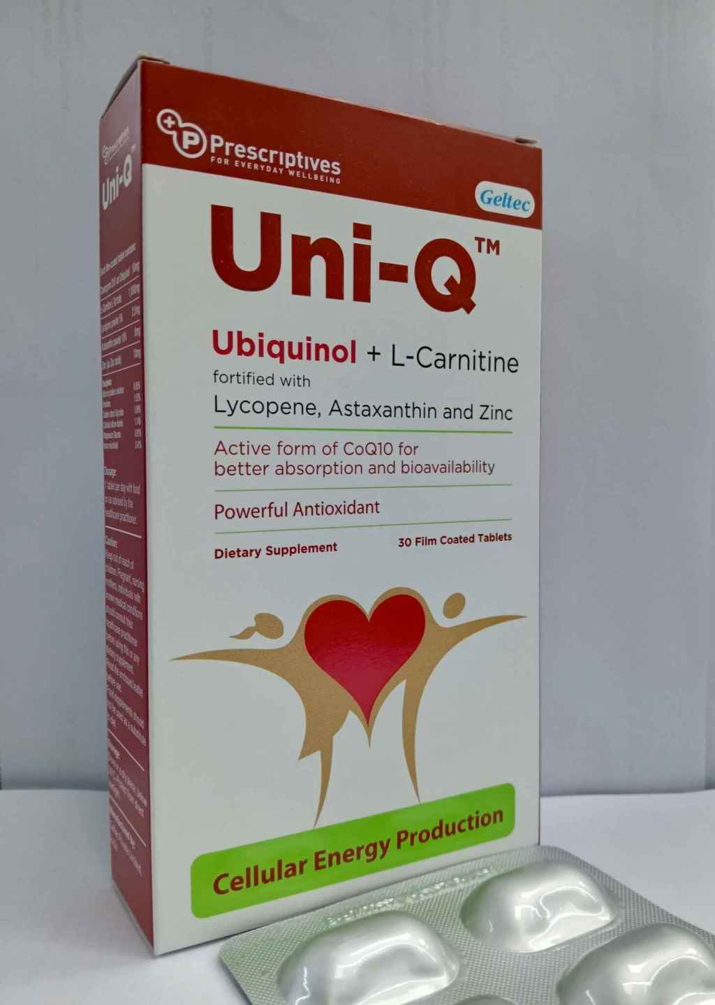 Prescriptives Uni-Q Tablets is a dietary supplement for healthy heart, overall health and well&nbsp;being.