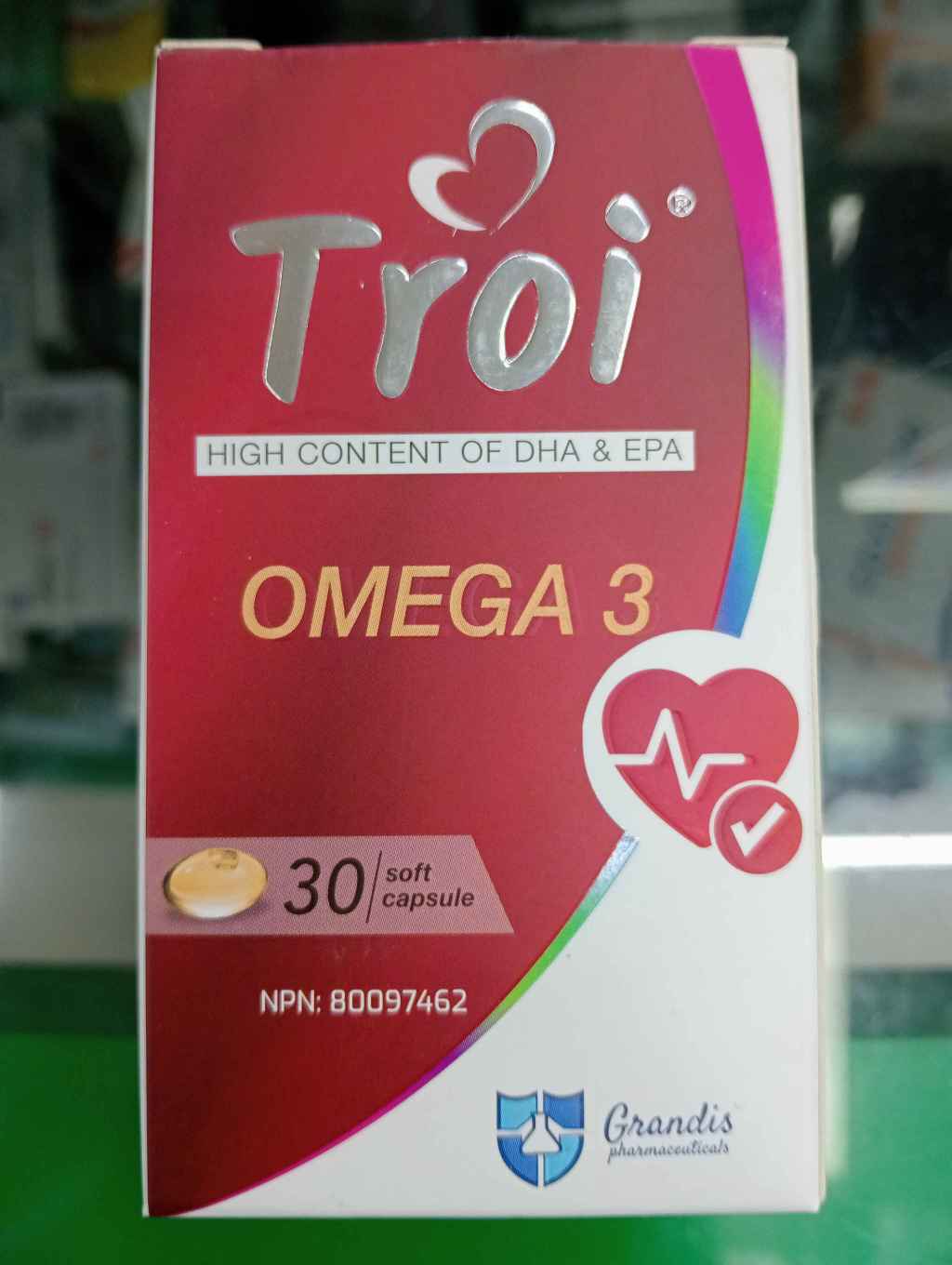 Troi omega-3 Capsules is a blend of purified fish oil with high content of DHA and&nbsp;EPA.