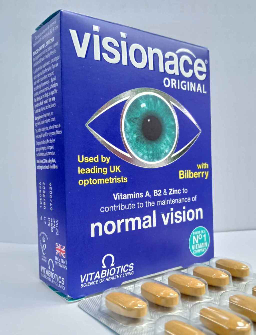 Vitabiotics Visionace Tablets for maintenance of normal&nbsp;vision